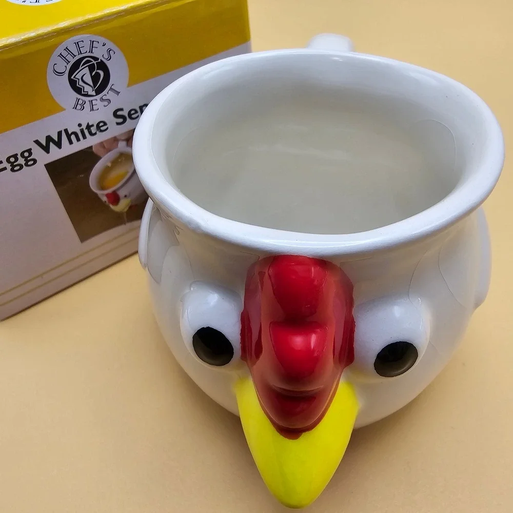 Chef's Best Egg White‎ Separator Fun Chicken Ceramic Kitchen Gadget